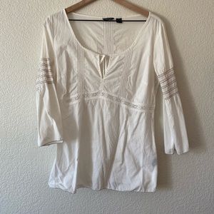 American Eagle Long Sleeve Peasant Top